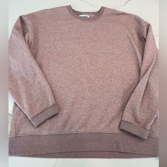 Old Navy Sweaters - Old Navy heathered pink sweatshirt